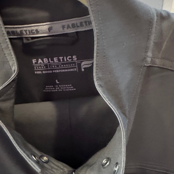 Fabletics Women's Charcoal scrub jacket and jogger set - Picture 2 of 4